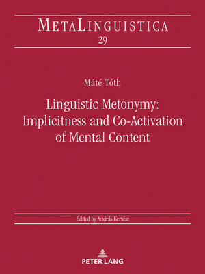 cover image of Linguistic Metonymy
